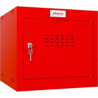Phoenix CL0344RRK, armario con cerradura de combinación CL0344, cerradura con llave, color rojo