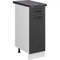 Vicco Mueble bajo de cocina R-Line Antracita casa de campo 30 cm , ET Antracita, Model 46476