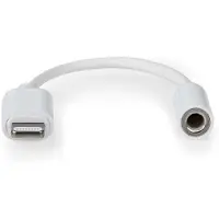 Nedis Adaptador Apple Lightning De 8 Pines A Hembra Niquelado Pvc 3.5 Mm 0.1 M