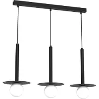 Milagro Lámpara colgante moderna y ajustable con tres esferas blancas, modelo Futura 3xG9, 7W, marca