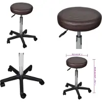 vidaXL Silla de oficina marrón - Silla de escritorio - Sillas de oficina - Silla para escritorio