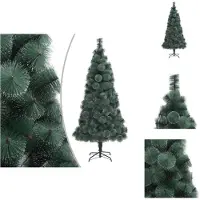 vidaXL Árbol de Navidad artificial con soporte, color verde, 150 cm, material: PET - Árboles de Navidad