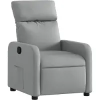 Sonstiges Sillón reclinable de tela gris claro