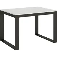 Itamoby Mesa extensible de 90x120/224 cm, modelo Tecno Evolution, con estructura en blanco, haya y antracita