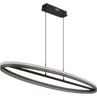 Globo Lighting Lámpara colgante , metal negro mate, con tecnología LED