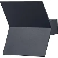 Osram Lámpara de pared exterior ENDURA STYLE BAT, lámpara de pared LED con luz indirecta, blanco cálido, 3000K, aluminio, IP44, 9,5W