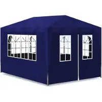 Syfax Carpa para fiestas azul 3x4 m