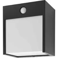 Rabalux BALIMO, Lámpara de pared para exteriores, Negra, Aluminio, Plástico, IP44, Fachada, Clase II