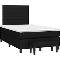 Prolenta Maison Exclusive: Base de cama con somier y colchón, color , 120x190 cm, tapizada en tela