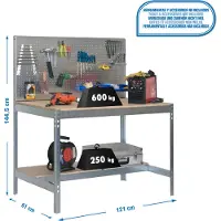 Simonwork (bancos De Trabajo) Banco De Trabajo Bt2 1445x1210x610 Mm