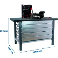 Simonwork (bancos De Trabajo) Banco De Trabajo Bt6 Pro 5box 830x1800x730 Mm