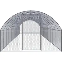 vidaXL - Gallinero para exteriores, 3x16x2 metros, acero galvanizado