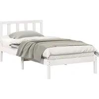 Syfax Estructura de cama Marrón 100 x 200 cm Madera de pino macizo
