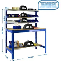 Simonwork (bancos De Trabajo) Banco De Trabajo Bt1 1445x1210x610 Mm