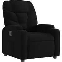 Syfax Sillón reclinable de tela negra