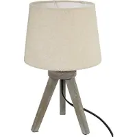 Atmosphera Lámpara de noche de tres patas, color beige, modelo Aria