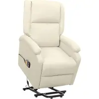 Syfax Sillón de masaje elevable tela color crema