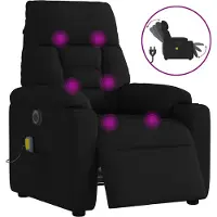 Syfax Sillón reclinable de masaje eléctrico tela