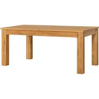 Szynaka Meble Mesa de comedor Hermes, 160x78x90 cm, para 8 personas, extensible, mesa de cocina en madera de roble color miel