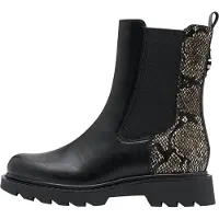 Tamaris Botas Chelsea beige / negro