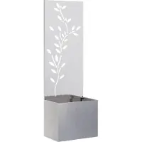 Syfax Pantalla de Privacidad para Jardín Plata 50 x 32 x 150 cm