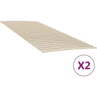 Syfax Recambios de láminas de cama con 48 láminas (2 unidades, 90 x 200 cm)