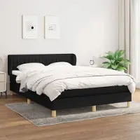 Prolenta Maison Exclusive: Base de cama con somier y colchón, color , 140 x 190 cm, tejido