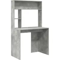 Syfax Escritorio Gris Concreto 91 x 50 x 149 cm Madera de ingeniería