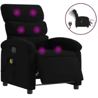 Sonstiges Sillón reclinable de masaje eléctrico tela negro