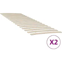 Syfax Recambios de láminas de cama con 34 láminas (2 unidades, 80 x 200 cm)
