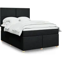 Prolenta Maison Exclusive - Base de cama con somier y colchón, color , 160x200 cm, tejido