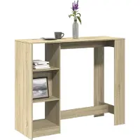 Prolenta Maison Exclusive: Barra con estantería, roble Sonoma, 124x46x103,5 cm, material de madera