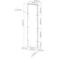 Vicco Frente de cocina R-Line Hormigón 29.6 x 71.3 cm frente de mueble para mueble bajo extraíble, Model 37460