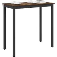 Syfax Mesa de barra de pie Madera de ingeniería Rectangular