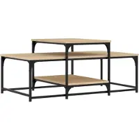 Syfax Mesa de centro madera de ingeniería roble Sonoma 102x60x45 cm