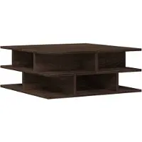 Syfax Mesa de centro madera de ingeniería roble marrón 70x70x29 cm