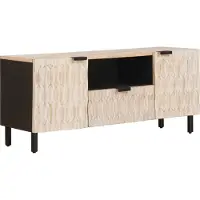 Syfax Mueble de TV con cajón Acabado de Lavado 105 x 33 x 46 cm