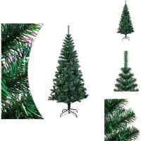 vidaXL Árbol de Navidad artificial, color verde brillante, 240 cm, PVC - Árboles de Navidad