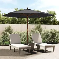 The Living Store Toldo para jardín Living Store con mástil de madera, color , 299x240 cm