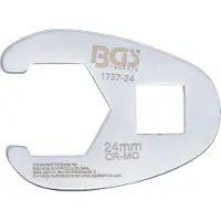 Bgs 1757-24: Llave de vaso de 24 mm, tamaño 12,5 (1/2")