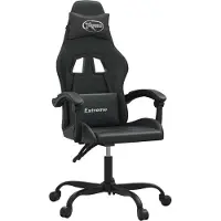 Syfax Silla gaming cuero sintético negro
