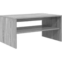 Syfax Mesa de Café Gris Sonoma 80 x 50 x 40 cm Madera de ingeniería