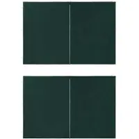 Syfax Paredes de carpa para fiestas con cremallera 2 uds PE verde