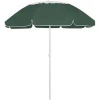 Syfax Sombrilla de playa verde 300 cm