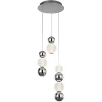 ITALUX Lámpara colgante LED de 21W, modelo OTER PND-83728-21W-3K-CH, marca