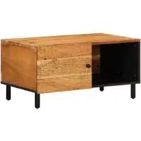 Syfax Mesa de centro madera maciza de acacia 80x50x40 cm