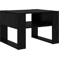 Syfax Mesa de Café Roble Negro 66 x 53 x 45 cm Madera de ingeniería