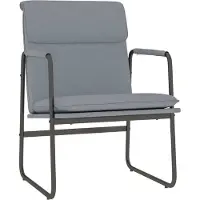 Syfax Sillón de relax tela gris claro 55x64x80 cm