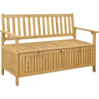 Syfax Banco de almacenamiento 120 x 63 x 84 cm Acacia Sólido
