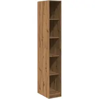 Syfax Armario de madera de ingeniería roble artesanal 30x50x200 cm